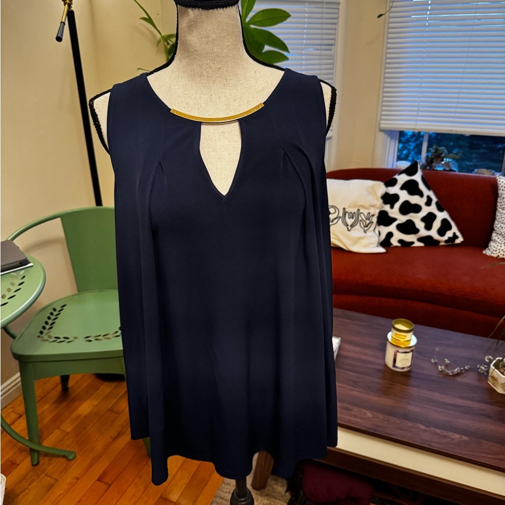 Michael Kors Navy Blue Top